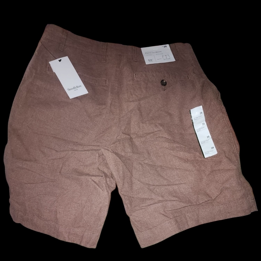 Mens Goodfellow & Co Flat Front Brown Size 28  Shorts 9in Inseam